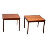 Pair of Ole Wanscher Side Tables in Mahogany, P. Jeppesen 1960s Denmark