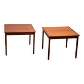 Pair of Ole Wanscher Side Tables in Mahogany, P. Jeppesen 1960s Denmark