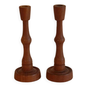 paire de bougeoirs scandinave - 1960