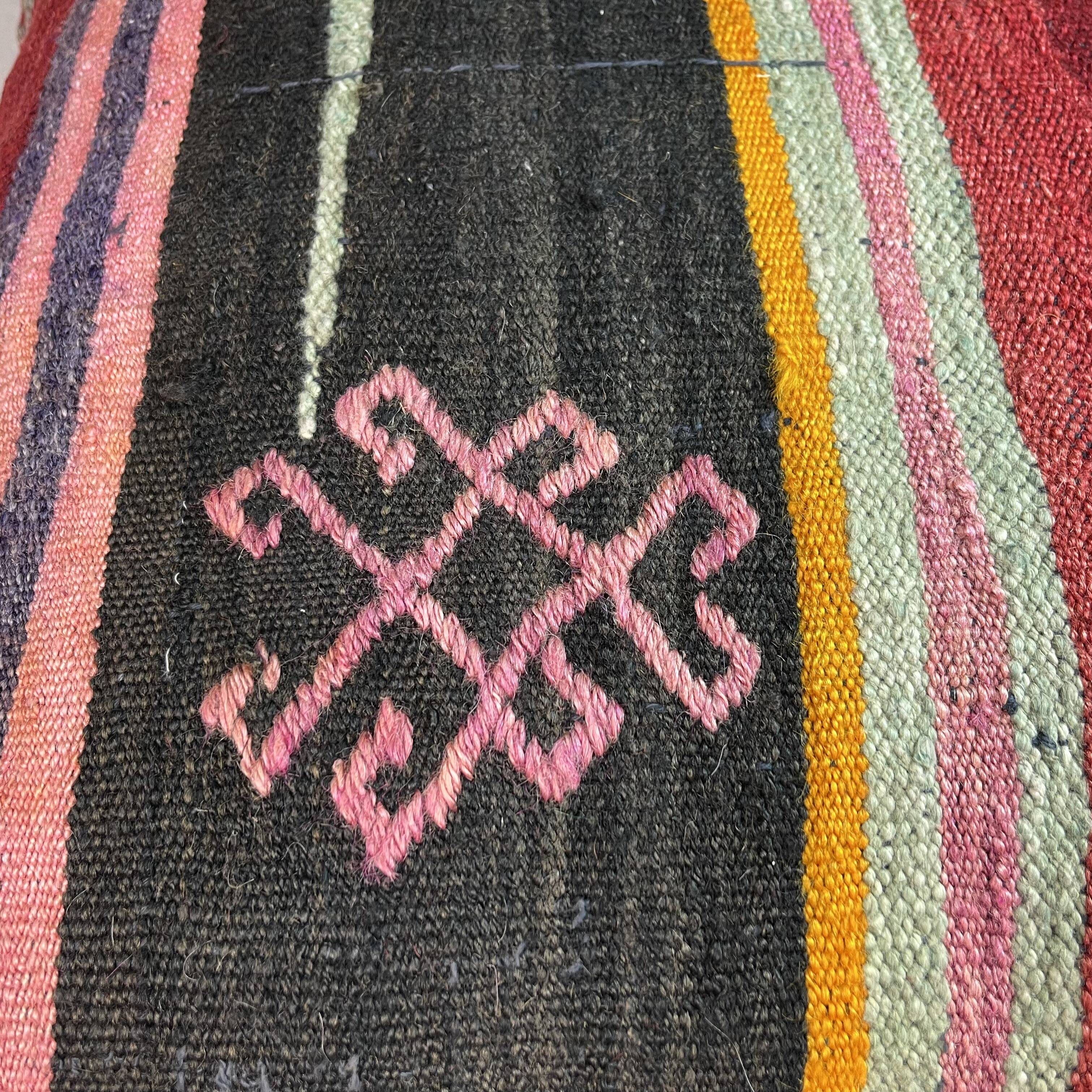 Housse de coussin Kilim turc vintage, 55 x 55 cm