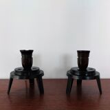 Set of 1950's table lamps with extra shade, sourced in Denmark