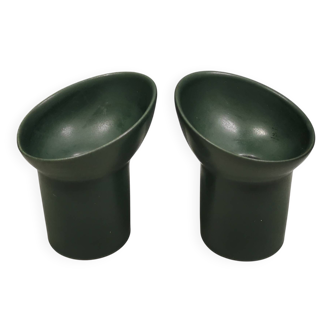 Two very rare Per Rehfeldt candlesticks model Åbo for Søholm Denmark 1991