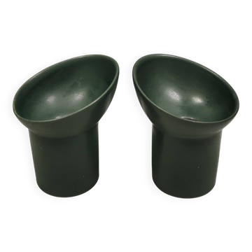 Two very rare Per Rehfeldt candlesticks model Åbo for Søholm Denmark 1991
