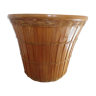Cache bamboo jar rattan 70s