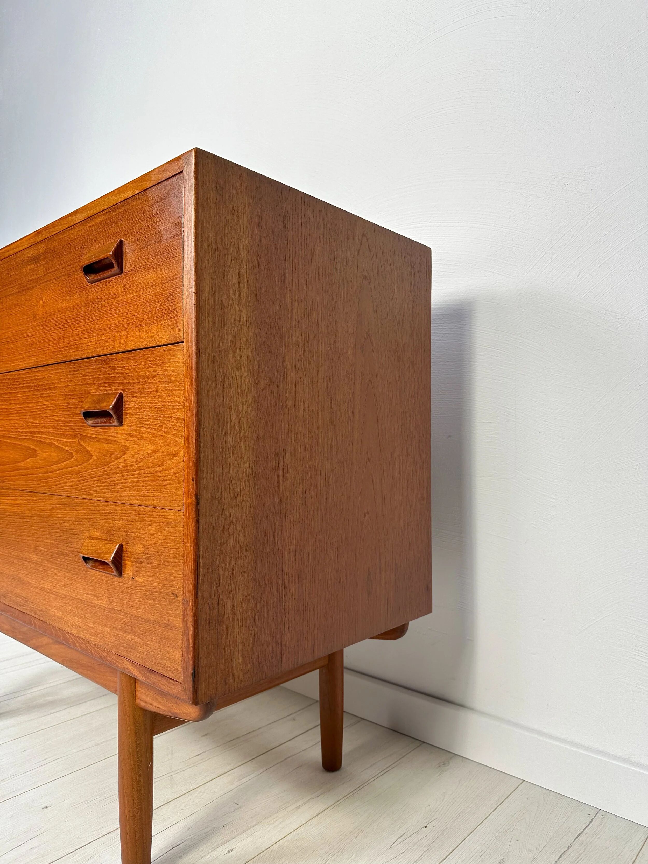 Commode secrétaire en teck danois vintage des années 1960 par Børge Mogensen