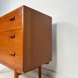Commode secrétaire en teck danois vintage des années 1960 par Børge Mogensen