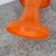 "Selup" orange plastic stool, pure 1970s design, France.