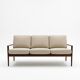 Scandinavian 3-seater sofa by Grete Jalk for Poul Jeppesen, 1960.