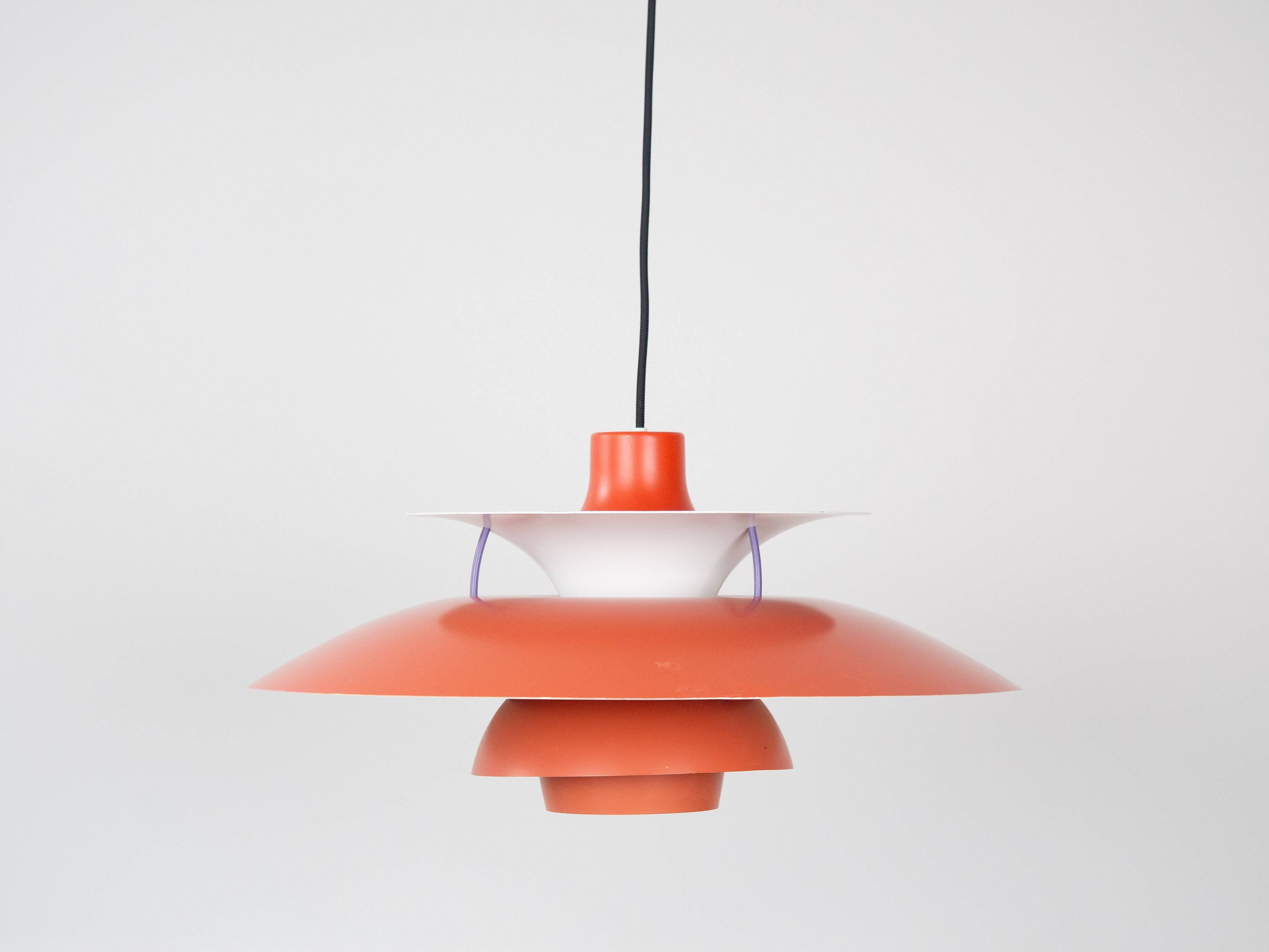 Danish vintage pendant lamp PH 5 by Poul Henningsen, Louis Poulsen, 1958