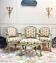 Set of Three Louis XV Style Lacquered Wood Armchairs, 19th Century