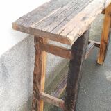Old wooden console