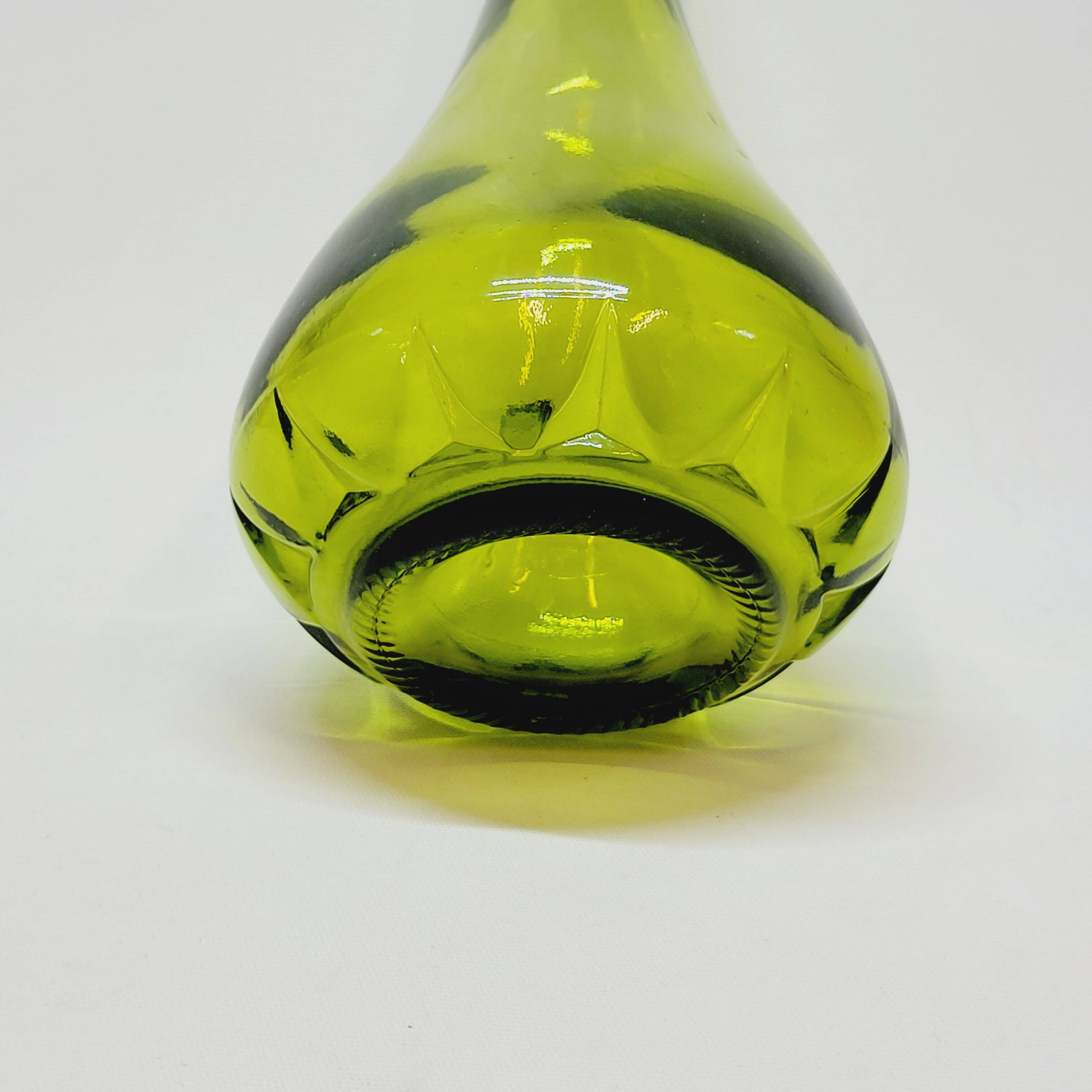 Vintage Italian Green Glass Decanter