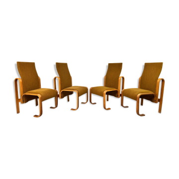 Very rare chairs by Jan Bočan designed for the Czechoslovakian embassy in Stockholm.