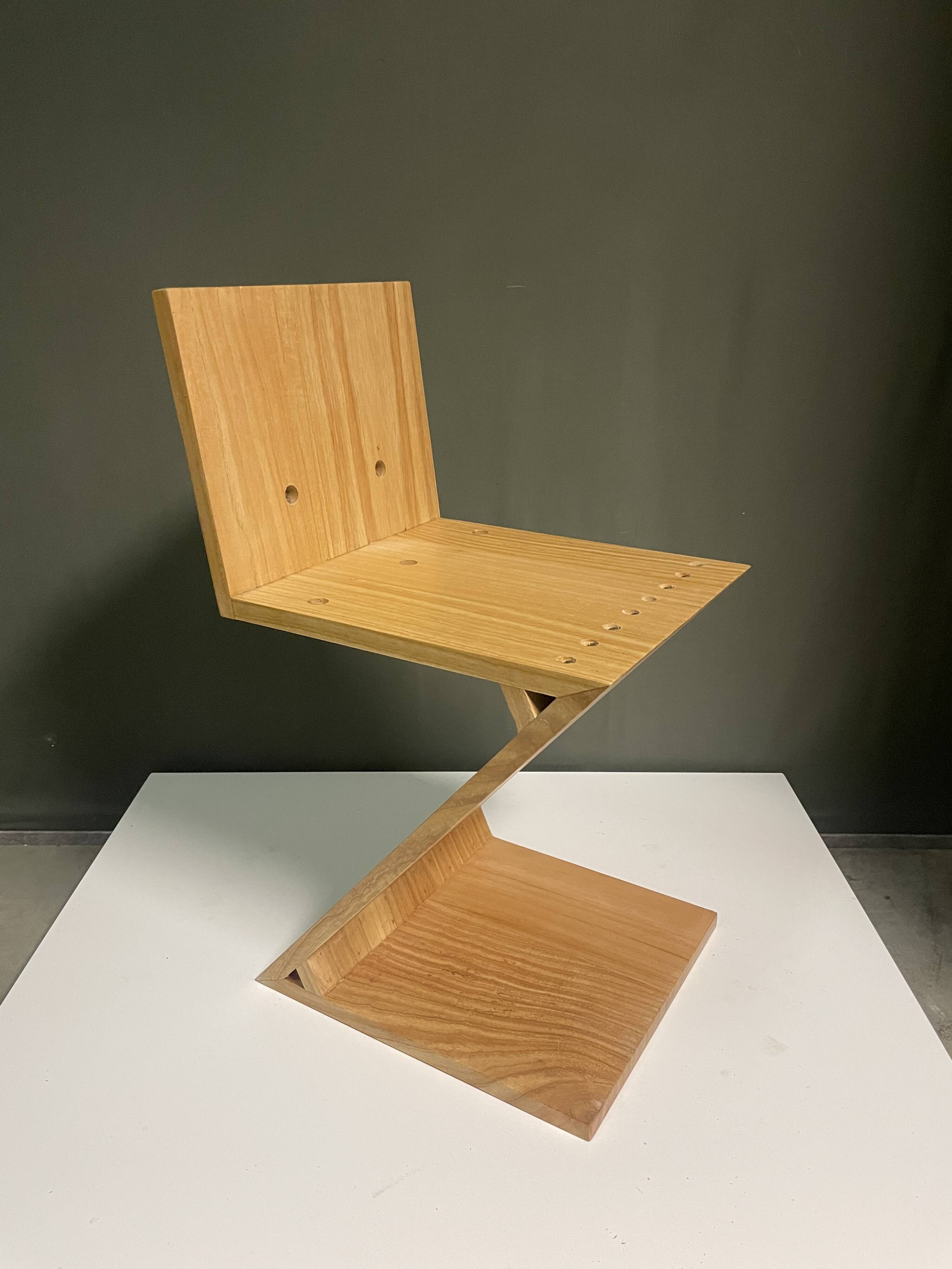 Zig Zag Chair after Gerrit Rietveld