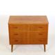 Commode en teck trois tiroirs
