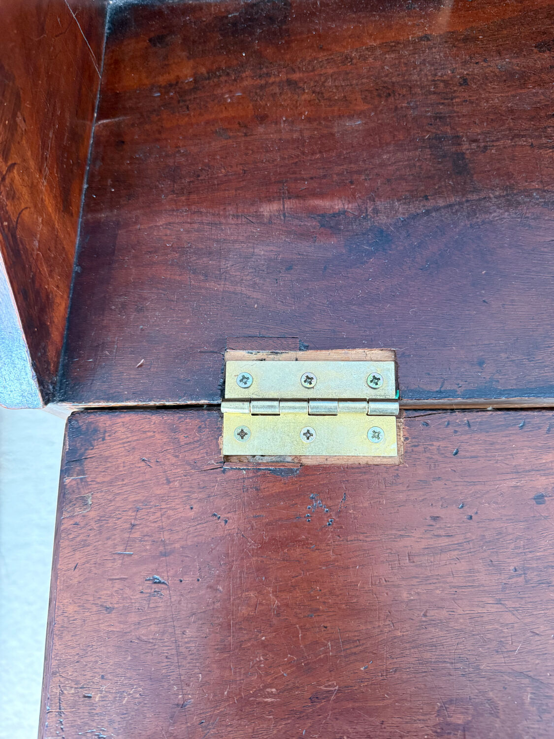 Solid wood secretary with 3 large drawers