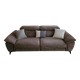 Newport 3-seater taupe microfibre sofa