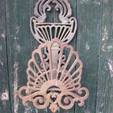 Cast iron garden pipe holder
