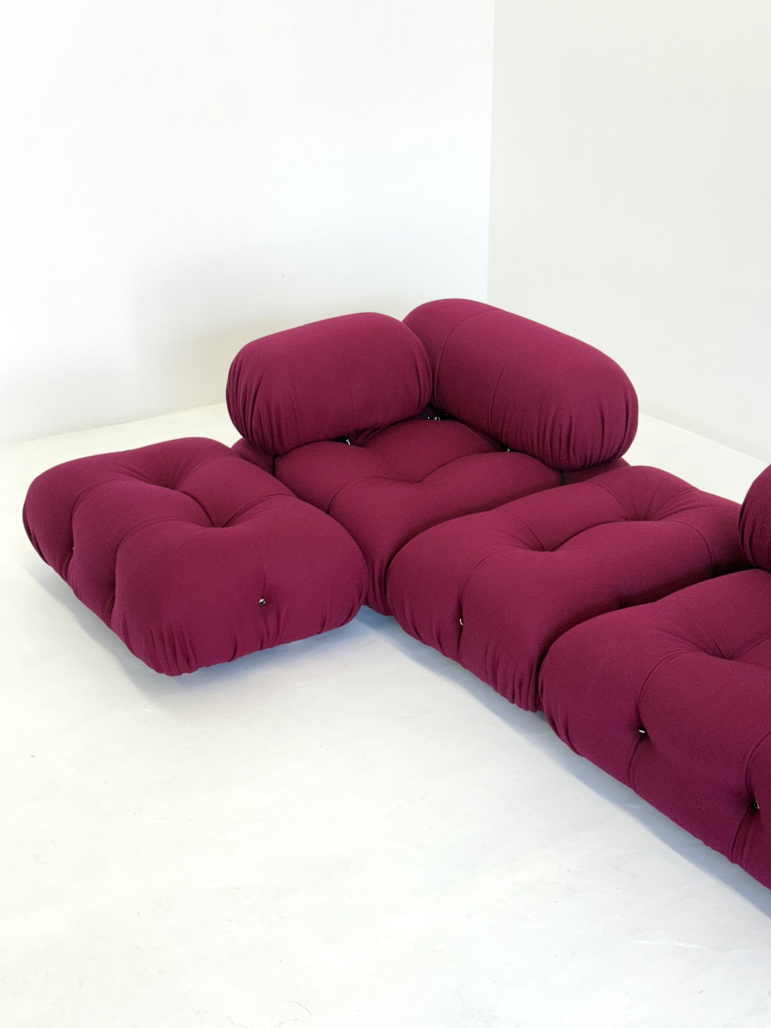 Camaleonda Modular Sofa in Bordeaux by Mario Bellini for B&B Italia