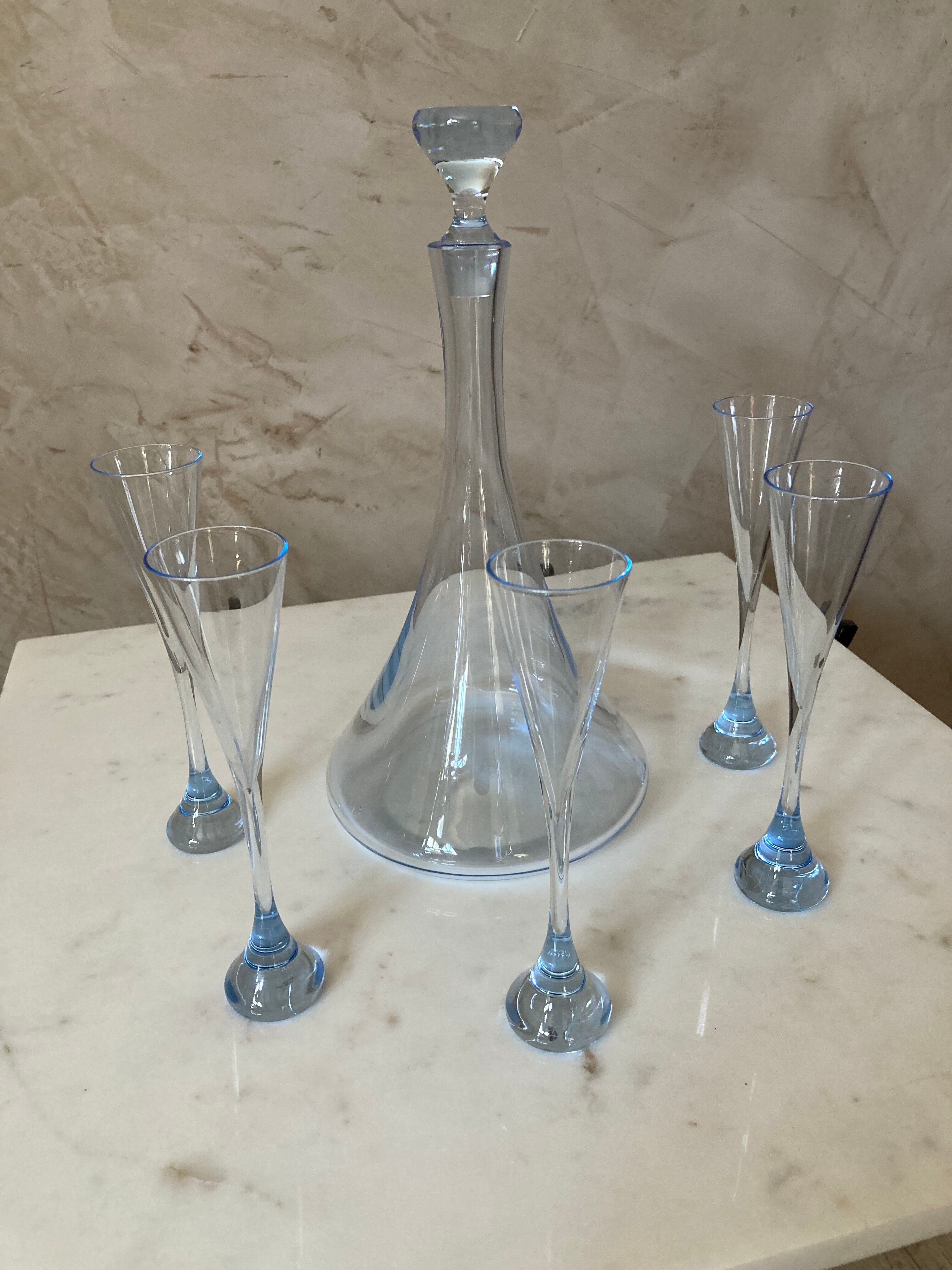 Carafe et verres Baccarat