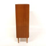 Scandinavian "tallboy" chest of drawers in teak, Sweden, 1950