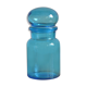 Blue glass apothecary pot