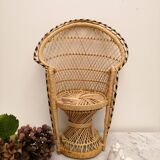 Miniature Emmanuelle rattan chair