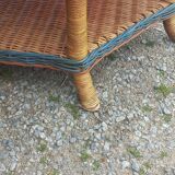 Two-tone rattan coffee table