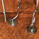 Paire etageres de commerce chromees vintage 1950-1960