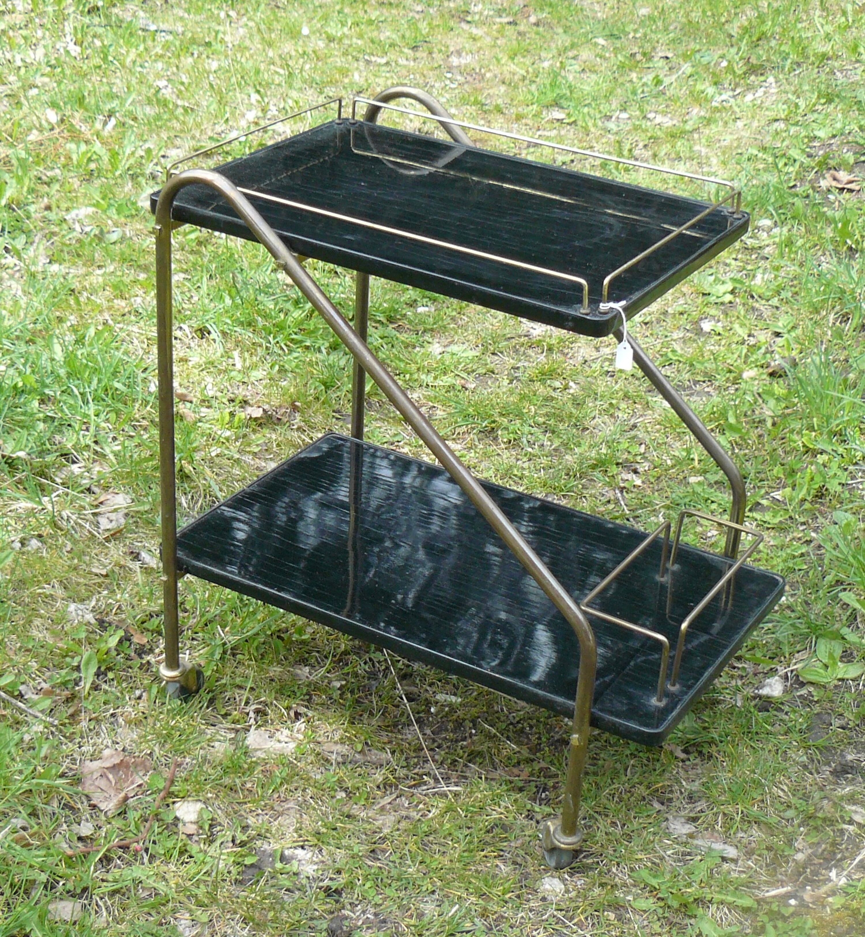 Vintage 1950s rolling trolley