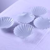Set of 5 scallop-shaped ramekins