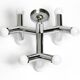Very rare 1960s Space Age Chrome ceiling lamp by J.T. Kalmar Austria