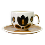 Vintage cup and saucer published by Boch La Louvière