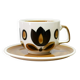 Vintage cup and saucer published by Boch La Louvière