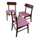Set of 4 Scandinavian chairs "Willow" – Babel Brown Fabric