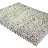 Tapis Oushak Ancien – Tons Doux & Motifs Raffinés, 186 x 255 cm