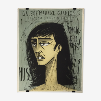 Affiche exposition Bernard Buffet galerie Maurice Garnier Paris 1980