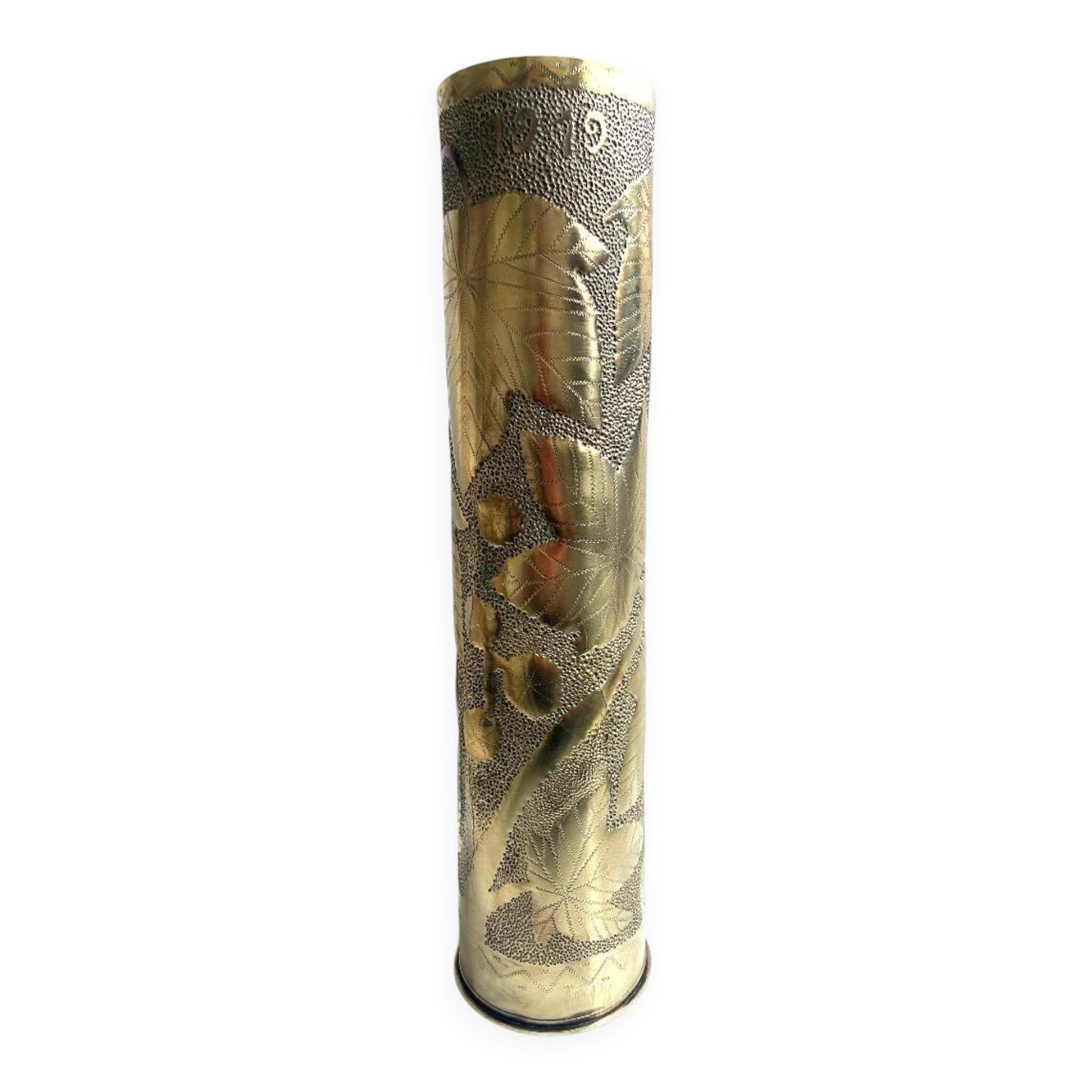 Trench Art Soliflore Vase Poilus War 14-18 Shell