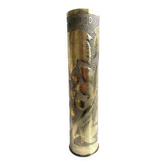 Trench Art Soliflore Vase Poilus War 14-18 Shell