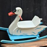 Oiseau bois à bascule wisa glorai (suisse) années 40/50