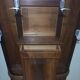 Art Deco cloakroom rack in stained oak