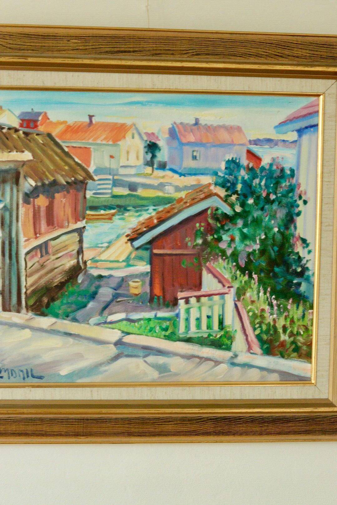 « Scène de village » de Bruno Palmdahl