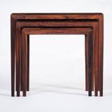 Mid-Century Nesting Tables in Rosewood by Johannes Andersen for Silkeborg, 1960, Set of 3
