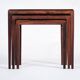 Mid-Century Nesting Tables in Rosewood by Johannes Andersen for Silkeborg, 1960, Set of 3