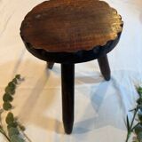 Vintage rustic tripod stool