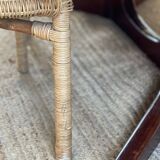4 vintage rattan chairs