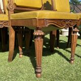 Suite de 9 chaises en noyer époque Napoléon lll XlXth