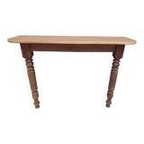 Console xixth walnut feet spinning tops