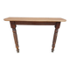 Console xixème noyer pieds toupies