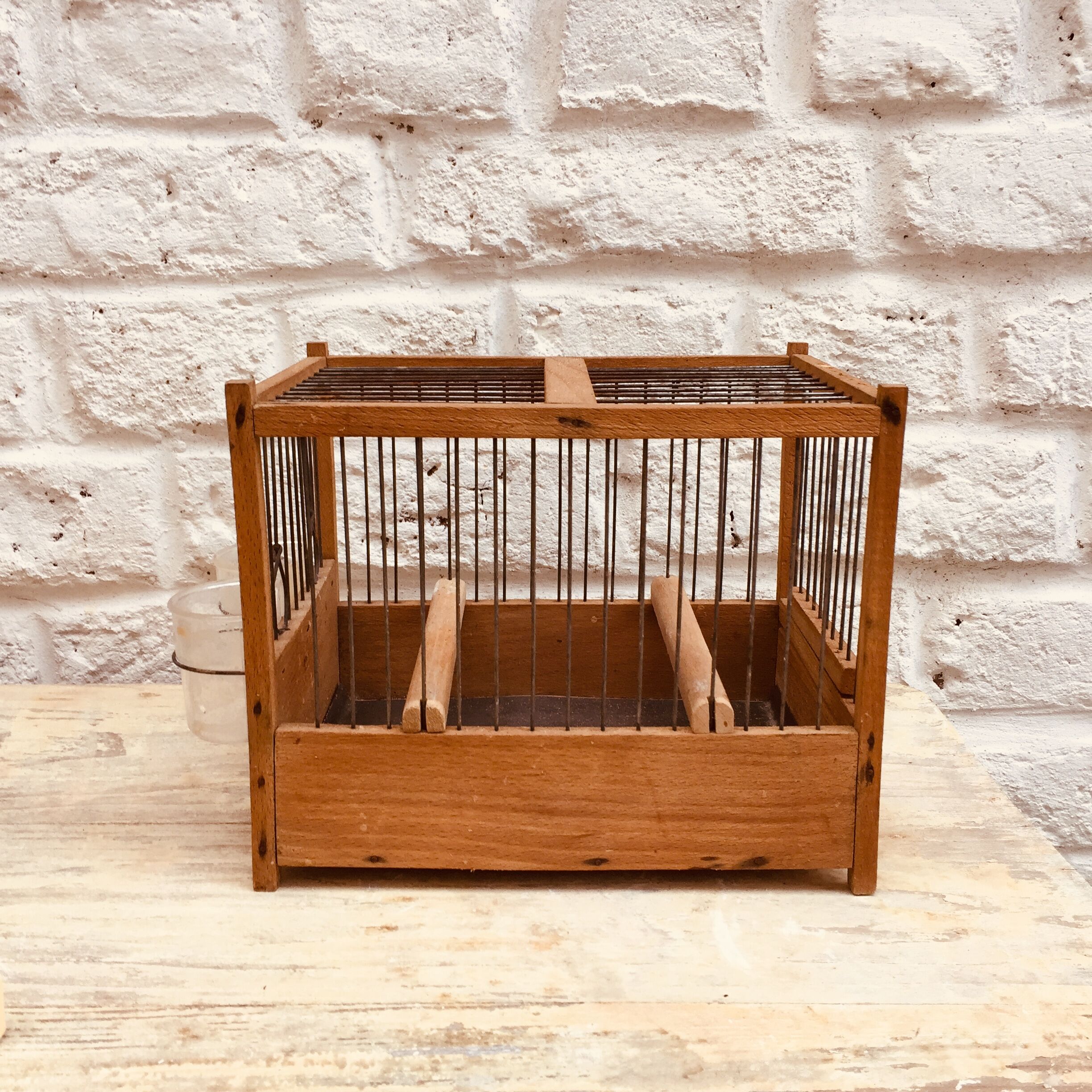 Pair of vintage birdcage